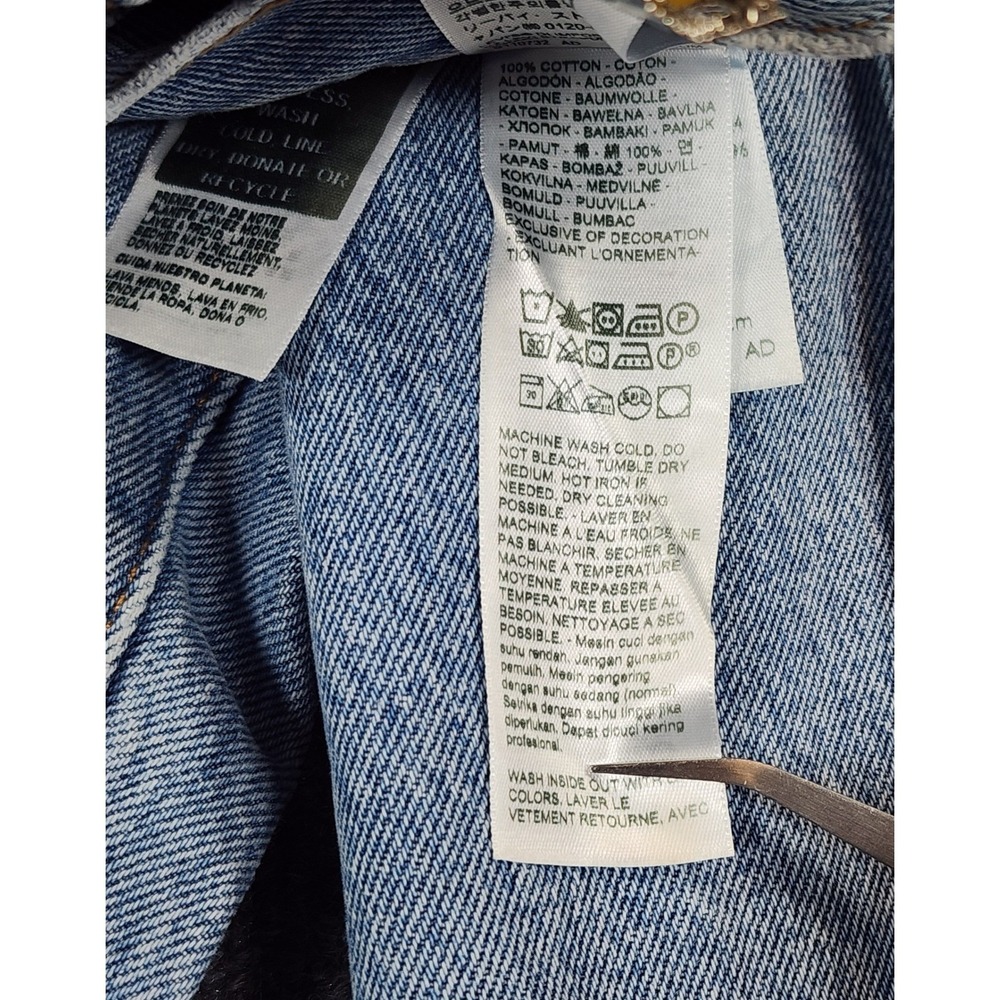 Levi's Big E XL Straight Women Y2K Baggy Skater Wide Leg Jeans W32 L31 NWT - Picture 13 of 15
